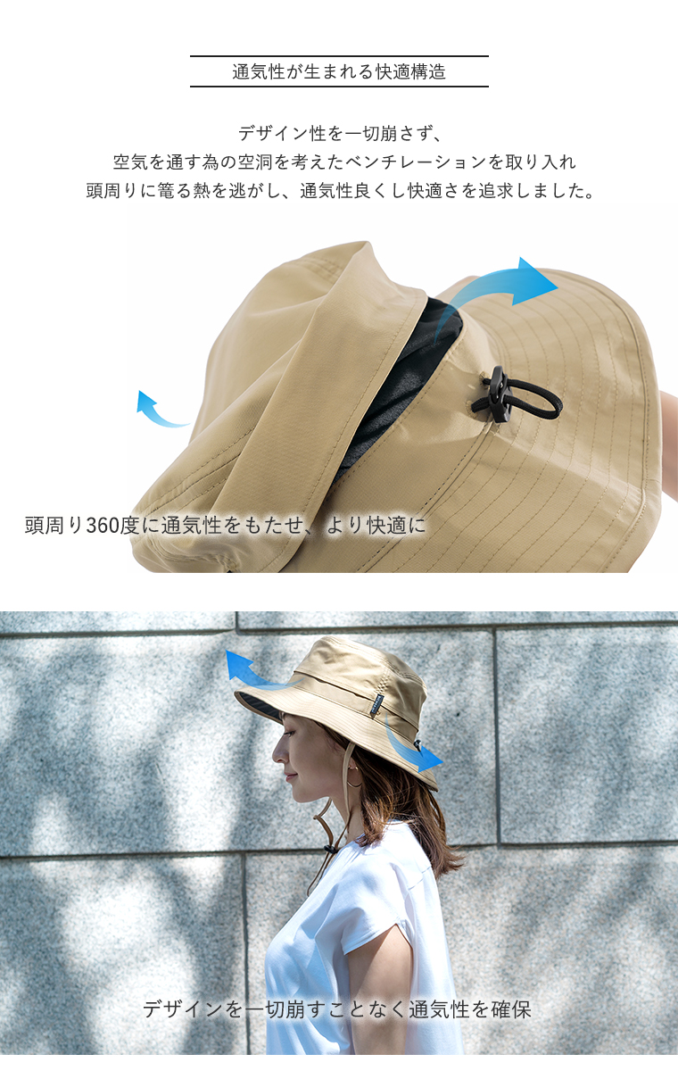 BICHERIEの遮光帽子について