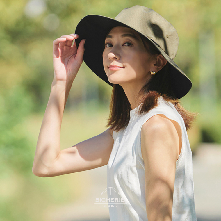 完全遮光 UV帽子