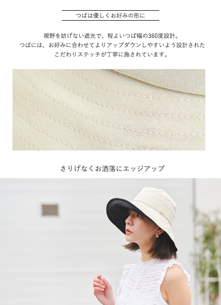 BICHERIEの遮光帽子について