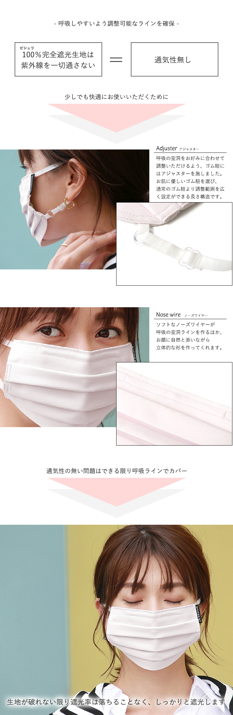 機能性あるUVマスク