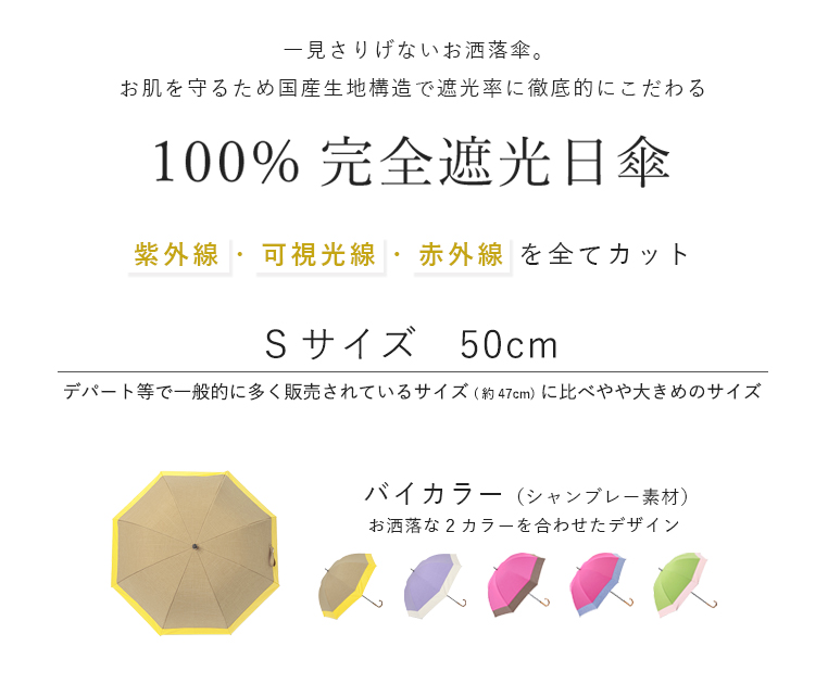 完全遮光日傘 Sサイズ