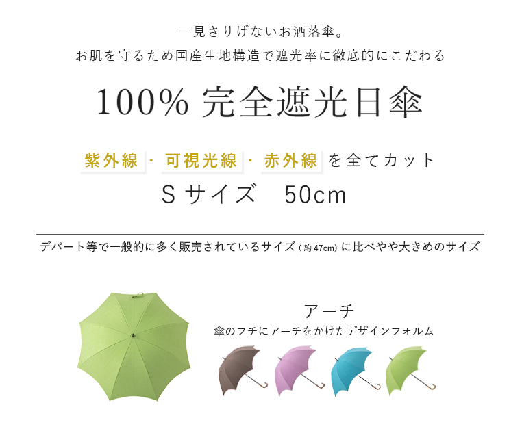 完全遮光日傘 Sサイズ