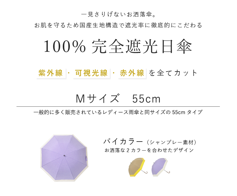 完全遮光日傘 Mサイズ