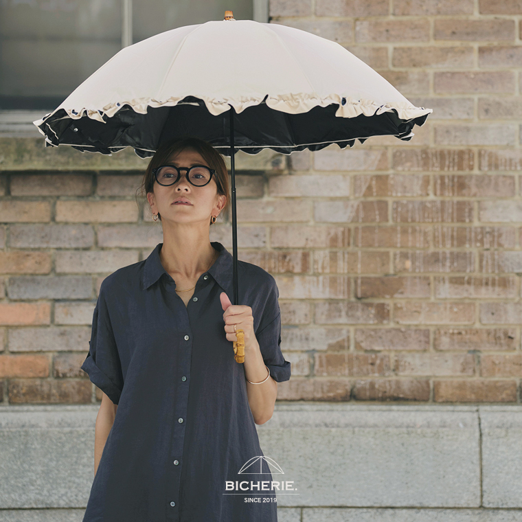 BICHERIE 完全遮光日傘 ２段折りたたみ
