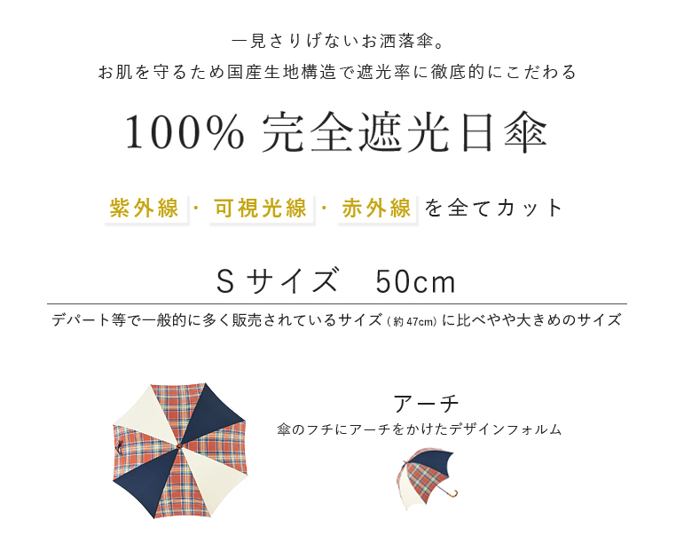 完全遮光日傘 Sサイズ