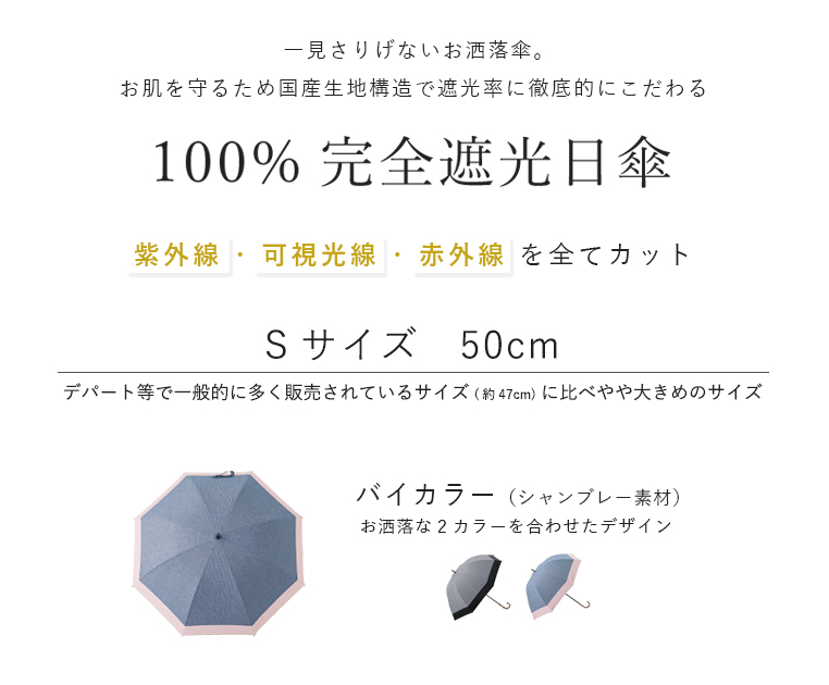 完全遮光日傘 Sサイズ