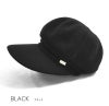 100%完全遮光 国産 秋冬 ニットキャスケット レディース つば広帽子 ブラック