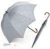 100%完全遮光 晴雨兼用日傘 Sサイズ 50cm アーチ ネップシャンブレー グレー