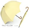 100%完全遮光 晴雨兼用日傘 Sサイズ 50cm アーチ ネップシャンブレー ペールイエロー